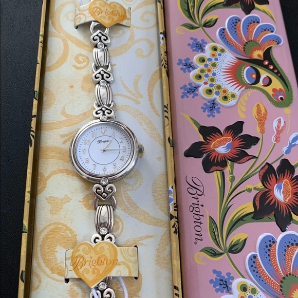 Brighton Accessories - New Brighton Alcazar La Palma Silver Crystal Watch